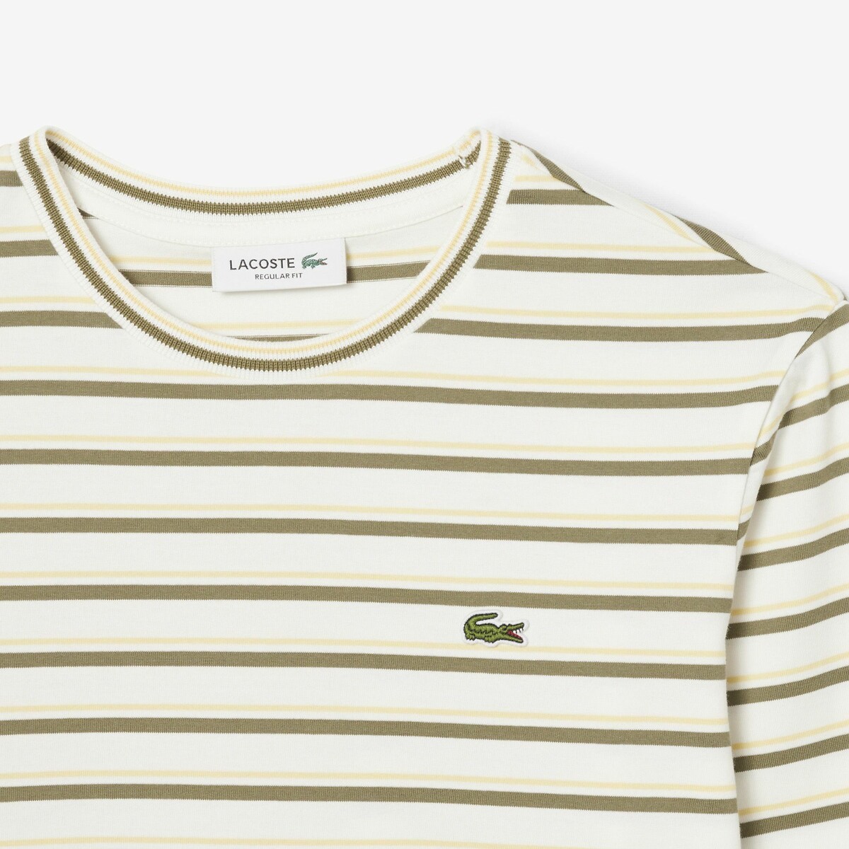 LACOSTE<br>Camiseta listrada de manga comprida