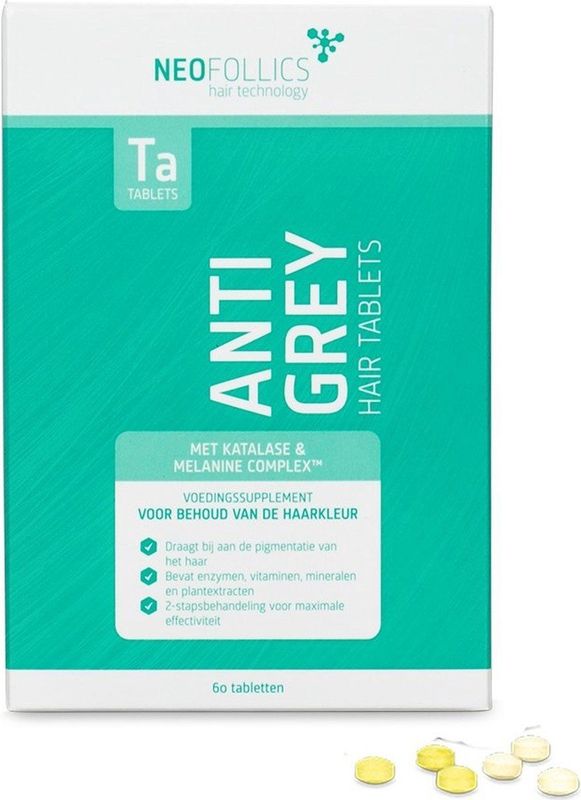 Neofollics - Anti Grey Hair Tablets - 60 Stuks - Natuurlijke Voedingssupplementen