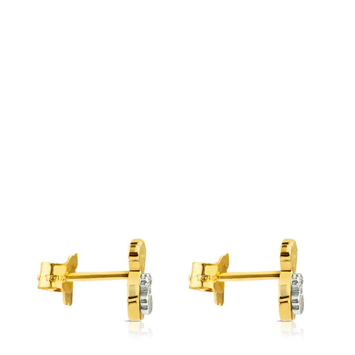 Brincos de ouro com diamantes da Sweet Dolls