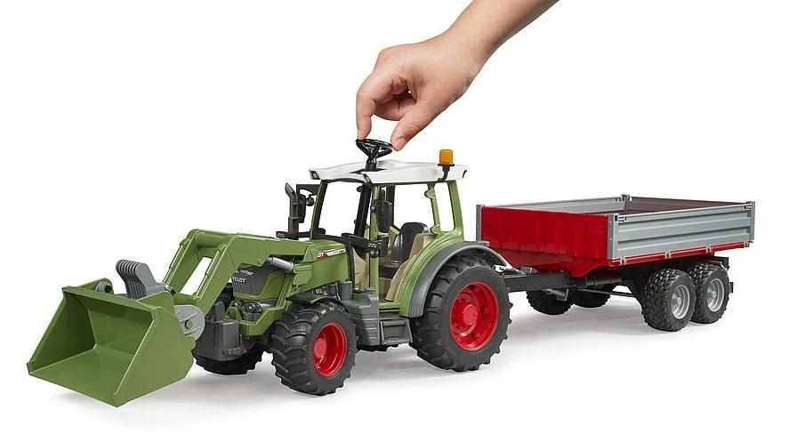 Bruder - Fendt Vario 211 med frontlæsser & tipvogn (02182)