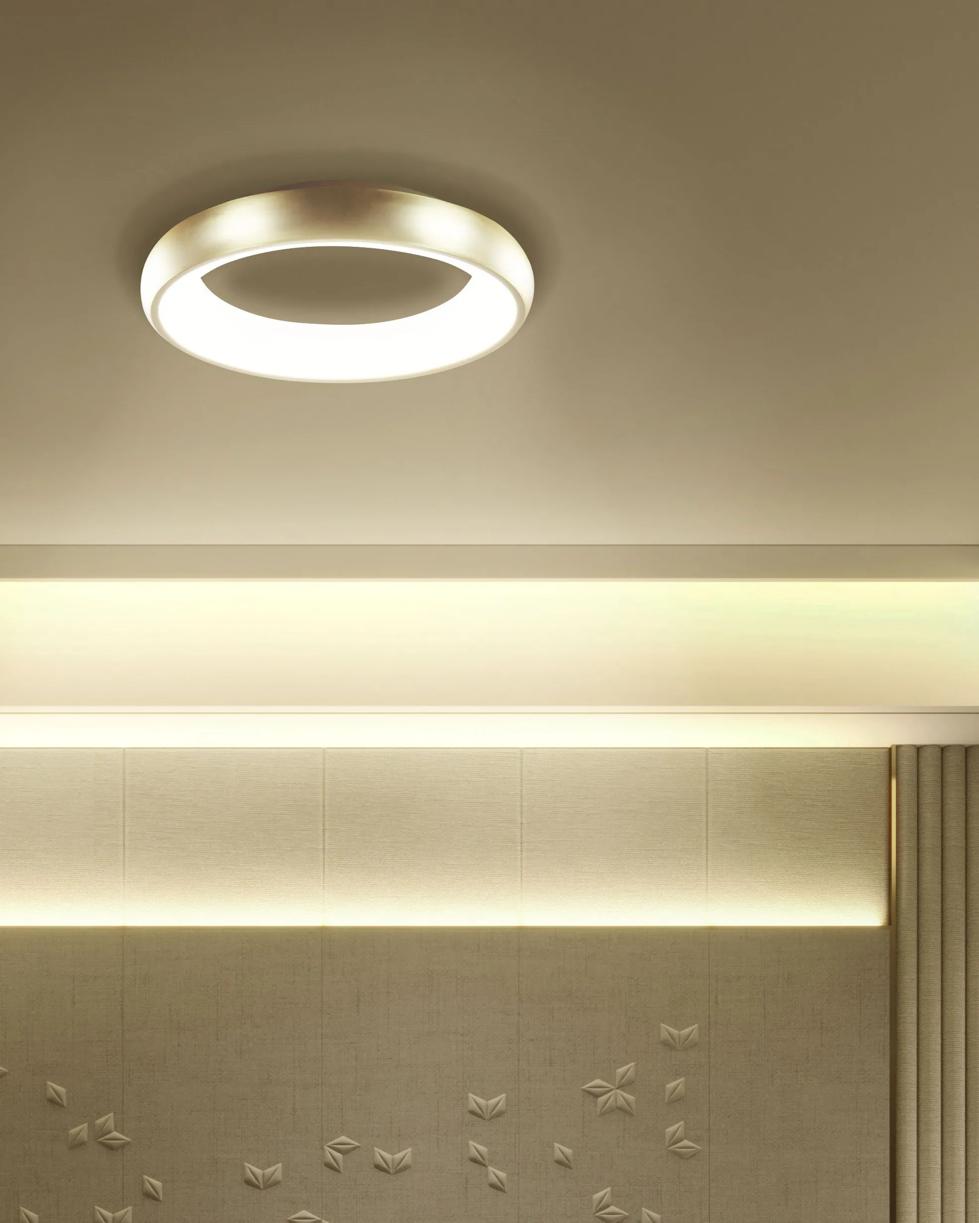 LED plafondlamp ATARAN Metaal Goud