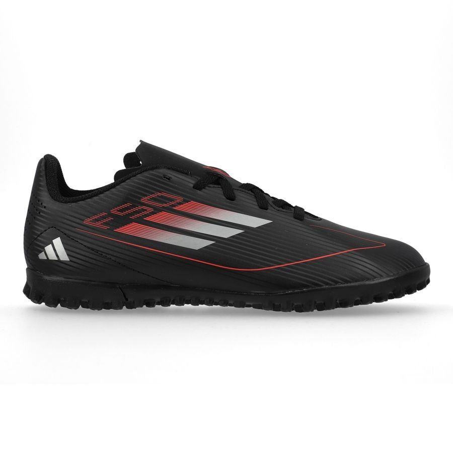 adidas F50 Club TF Stealth Victory - Noir/Argenté/Lucid Red Enfant