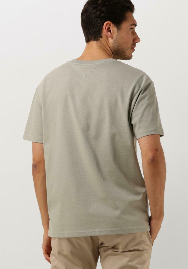 TOMMY JEANS groene tommy jeans t-shirt tjm reg s new classics tee ext
