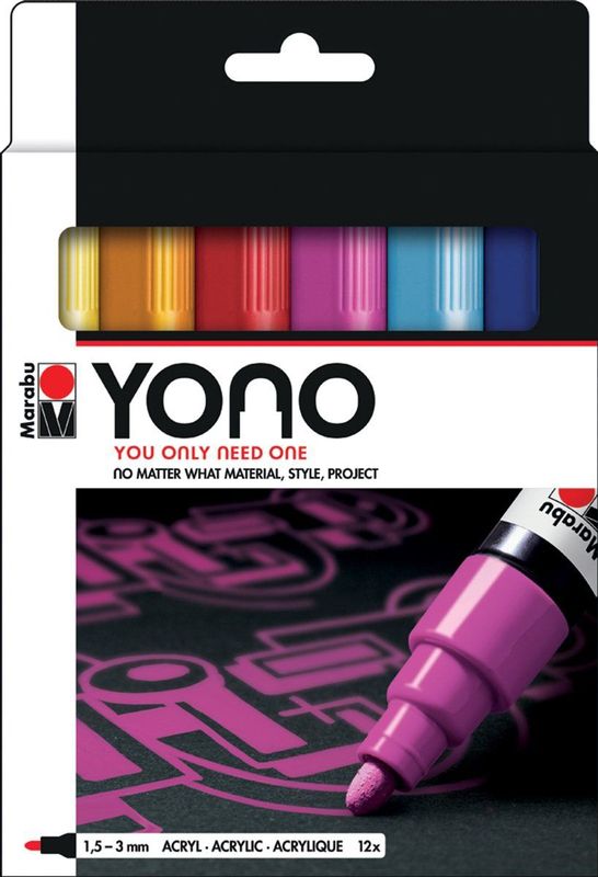 Acrylmarker - Dekkend - Matte Kleuren - Voor Diverse Ondergronden