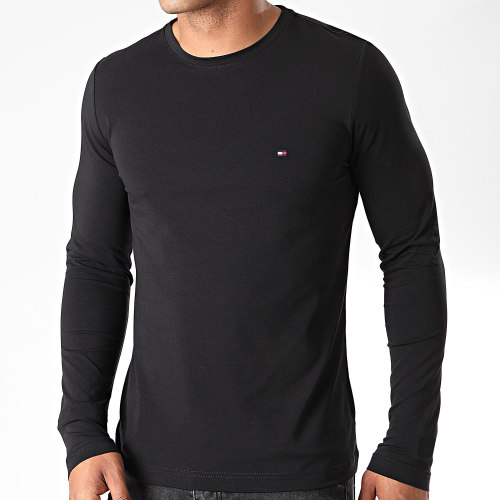 Tee Shirt Manches Longues Stretch Fit Slim 0804 Noir