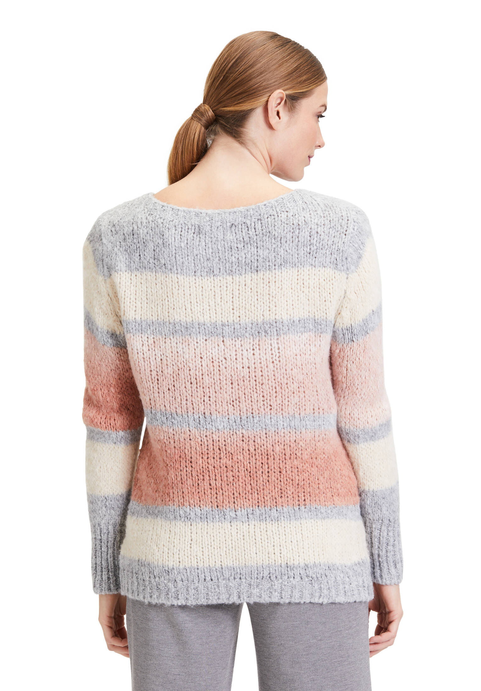 Cartoon| Damen Strickpullover mit Blockstreifen