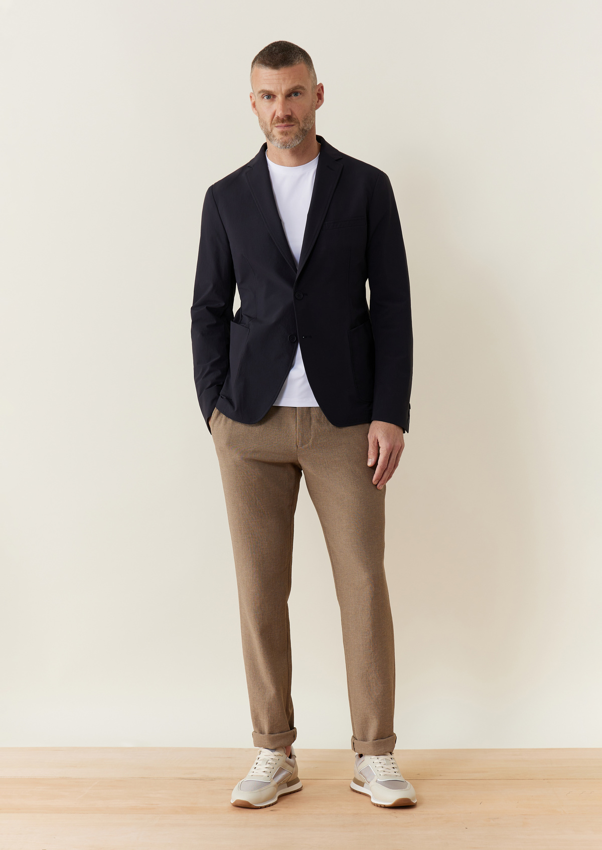 Veste casual Splendide unie bleu marine