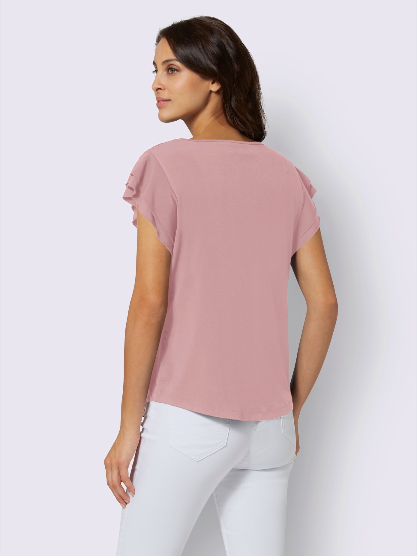 T-shirt à manches courtes superbe dentelle