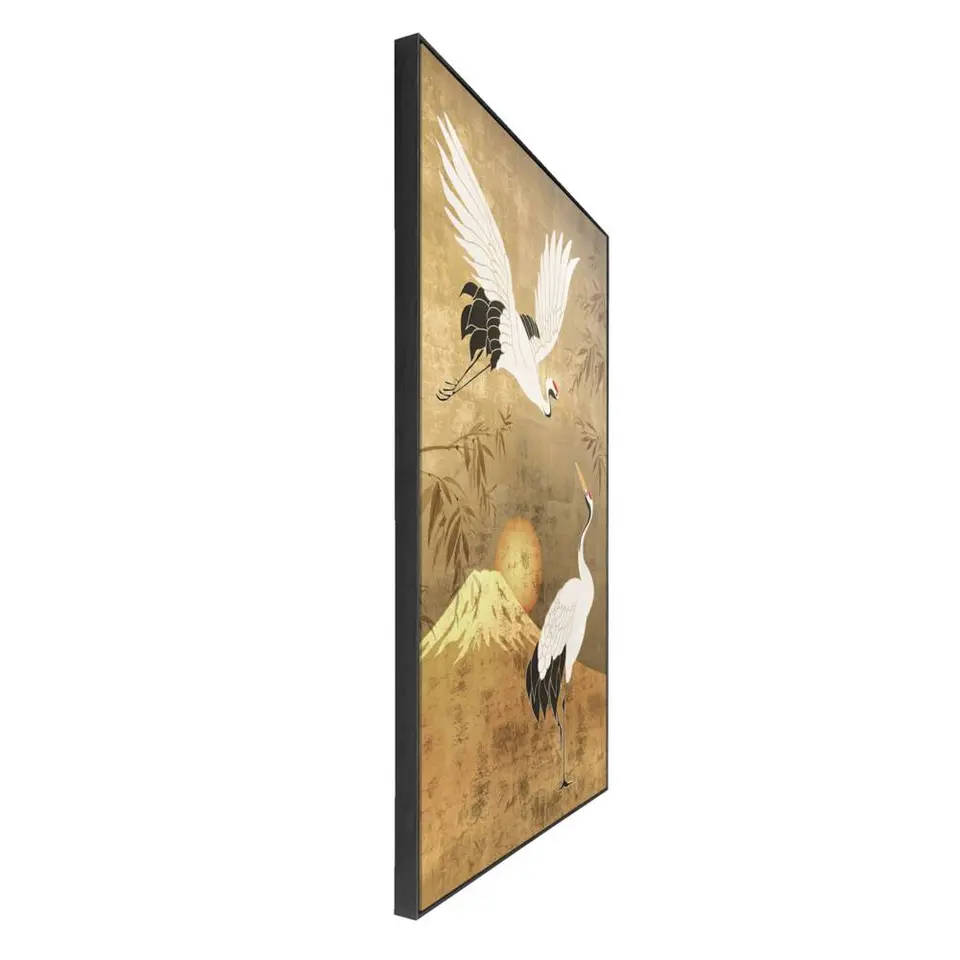 Schilderij Kraanvogel - multikleur - 118x70 cm