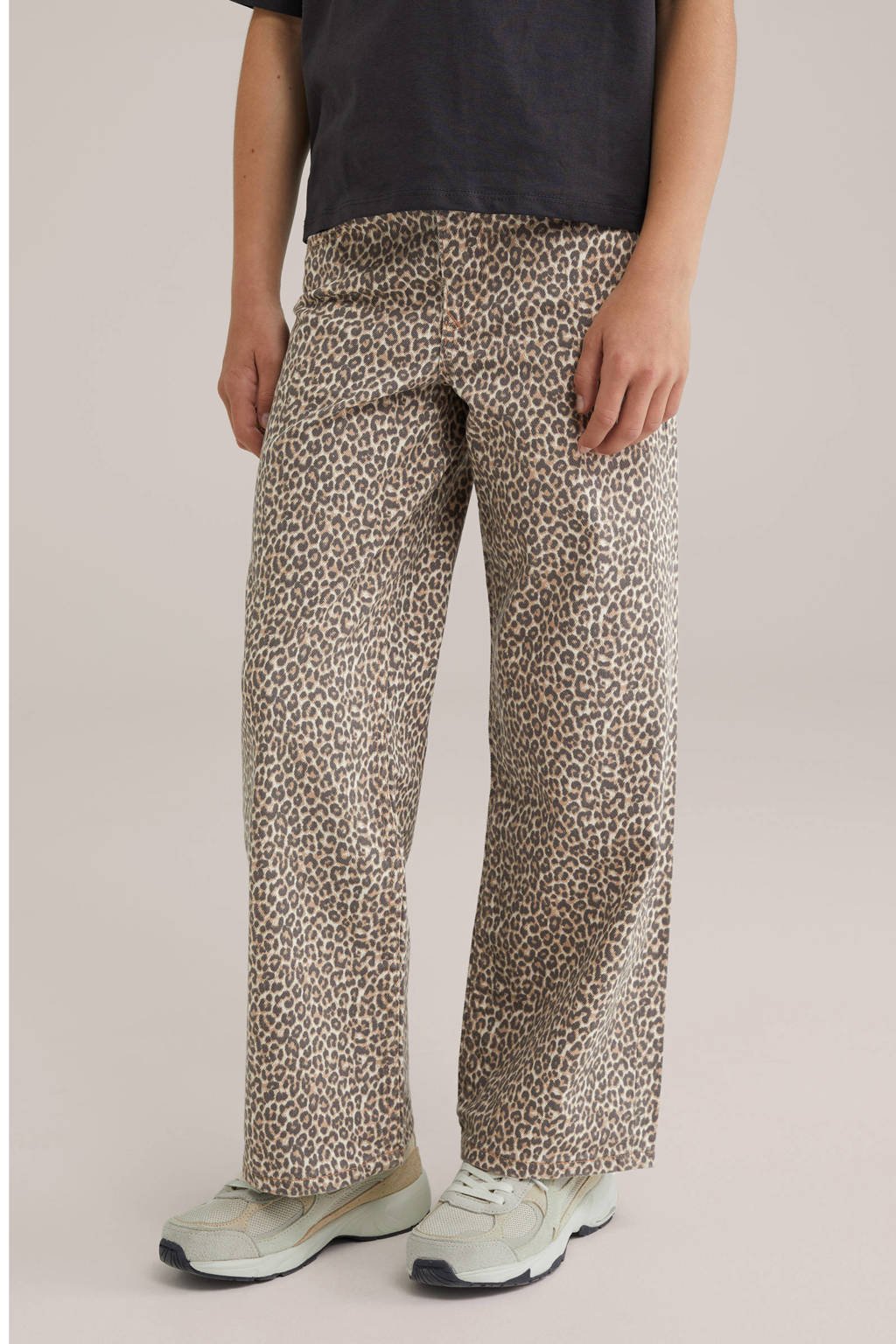 WE Fashion Blue Ridge loose casual broek beige
