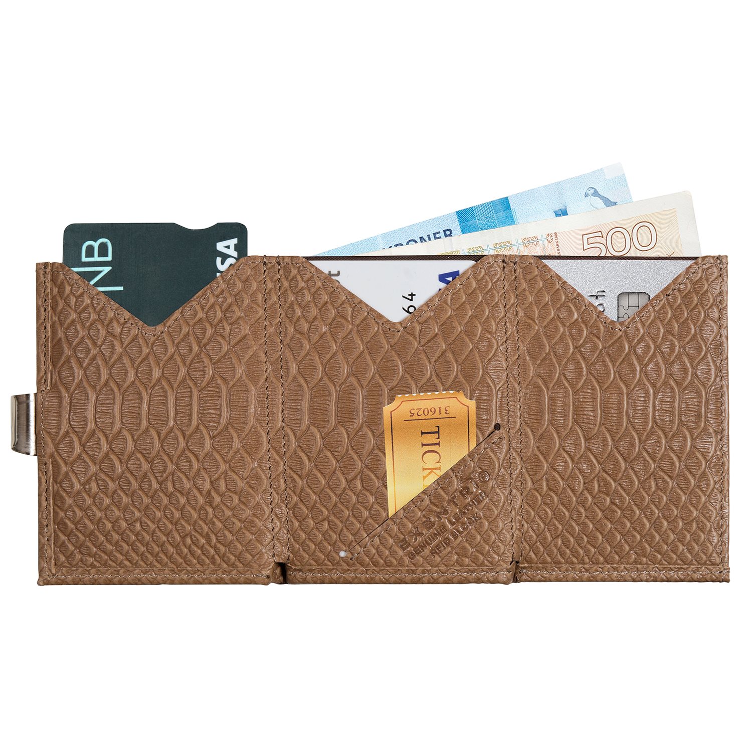 Exentri Leather Wallet RFID desert cobra