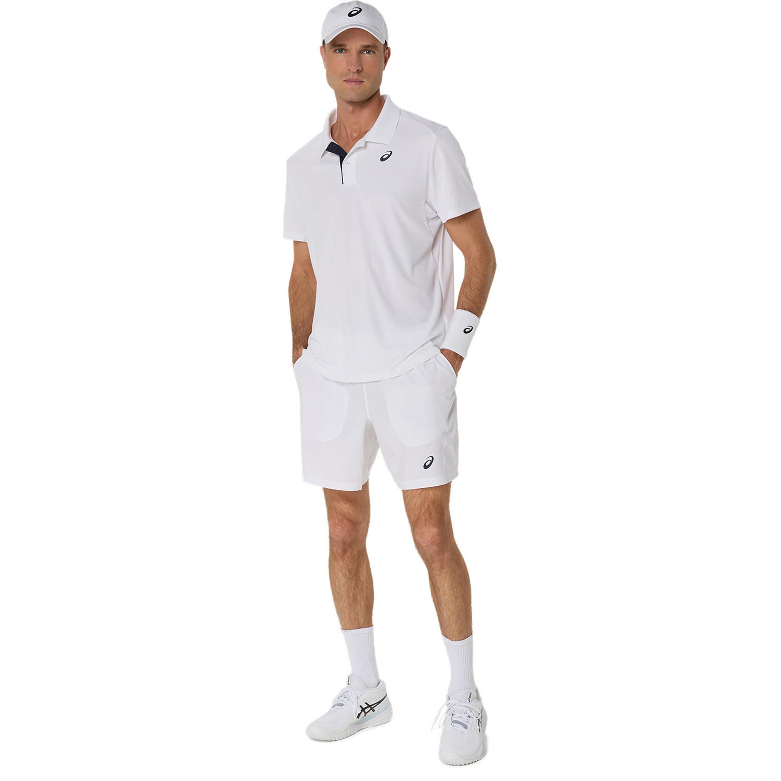 ASICS Court 7in Shorts Hommes - Blanc