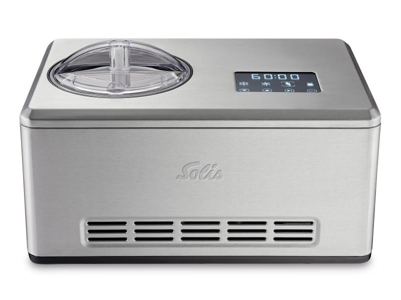 Solis Glacemaschine Gelateria Pro Touch 1.5 l, Silber Glacé, Frozen Yoghurt und Sorbets selbst zubereiten