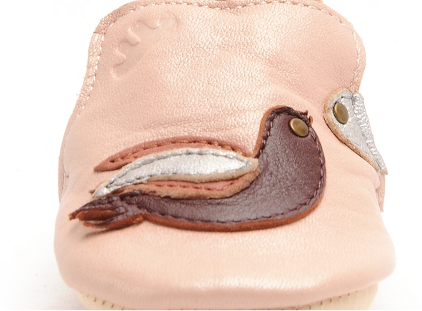 Easy peasy chaussons bebe my bluemoo oiseau rose