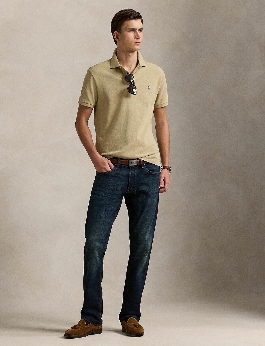POLO RALPH LAUREN<br>Polo piqué de algodão Slim Fit