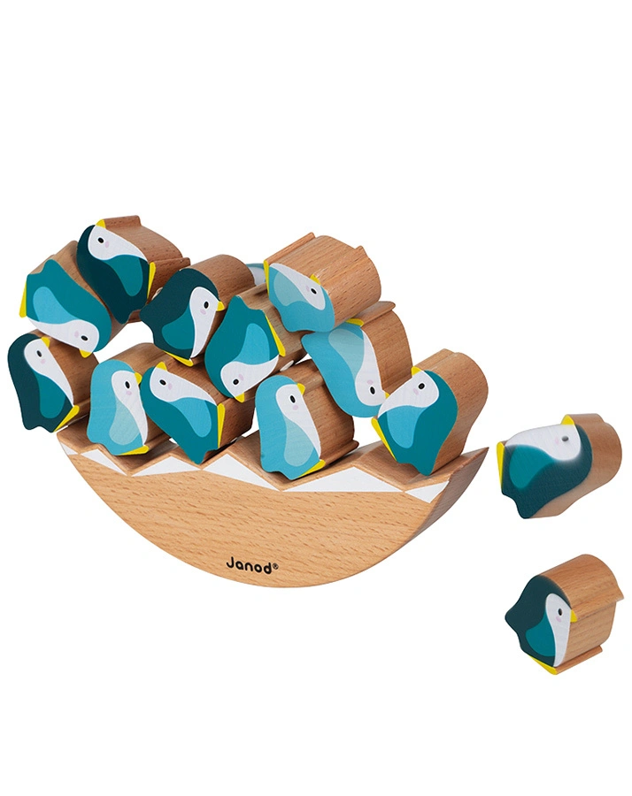 Janod-WWF® Geschicklichkeitsspiel PINGUIN 16-teilig aus Holz