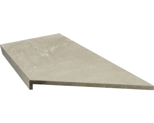 FLAIRSTONE Zwembadrand, zwembadrandsteen, binnenhoekstuk 90°, betonbeige, 60 x 30 x 5 cm (Set = 2 stuks)