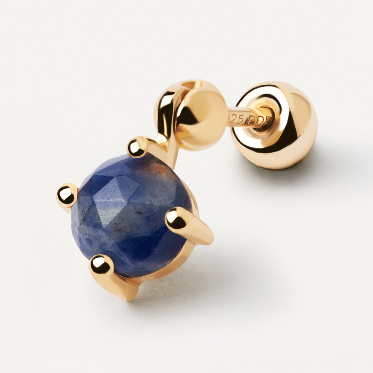 Boucle d'oreille individuelle PdPaola Kimi Sodalite
