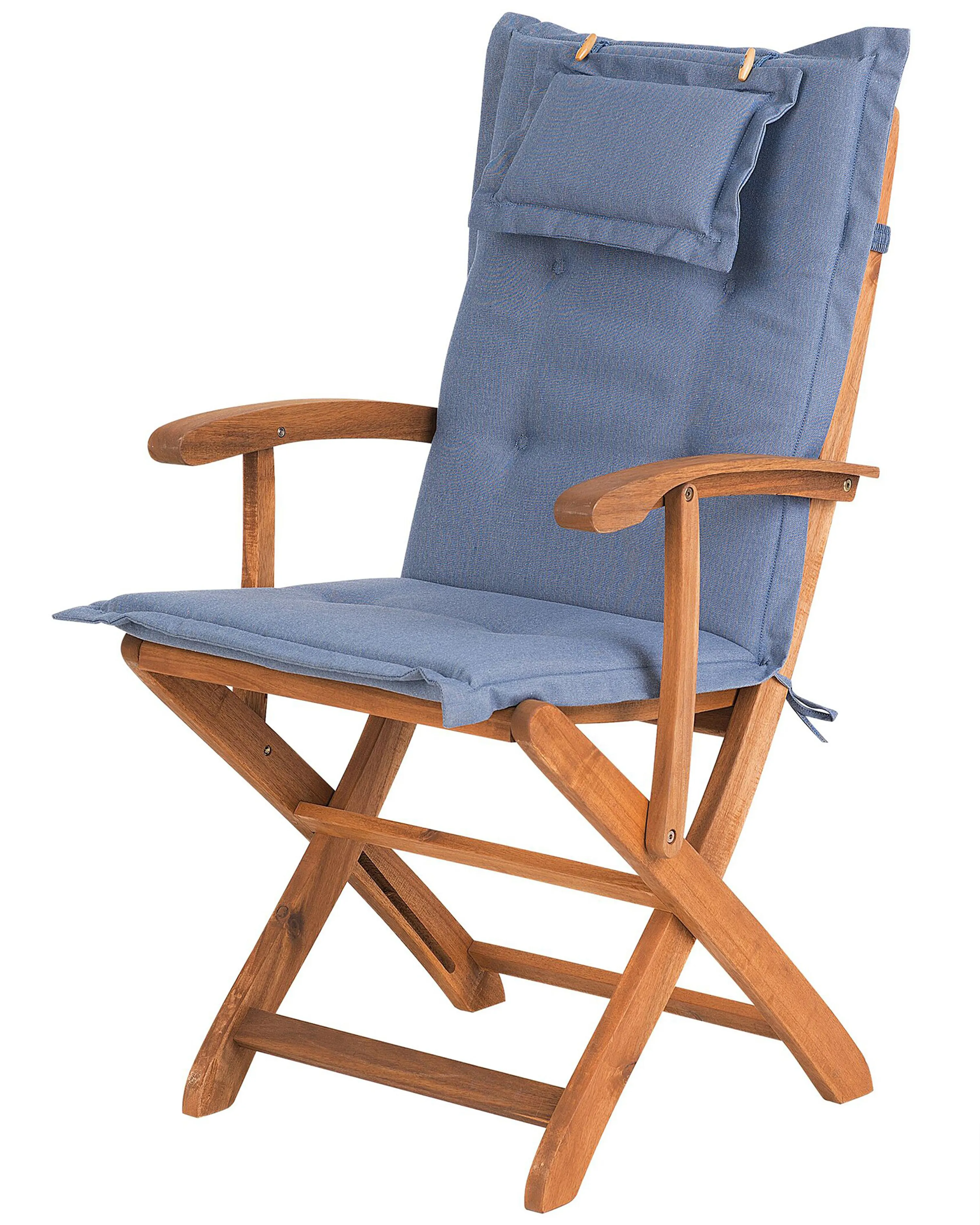 Tuinstoel MAUI Acaciahout Blauw