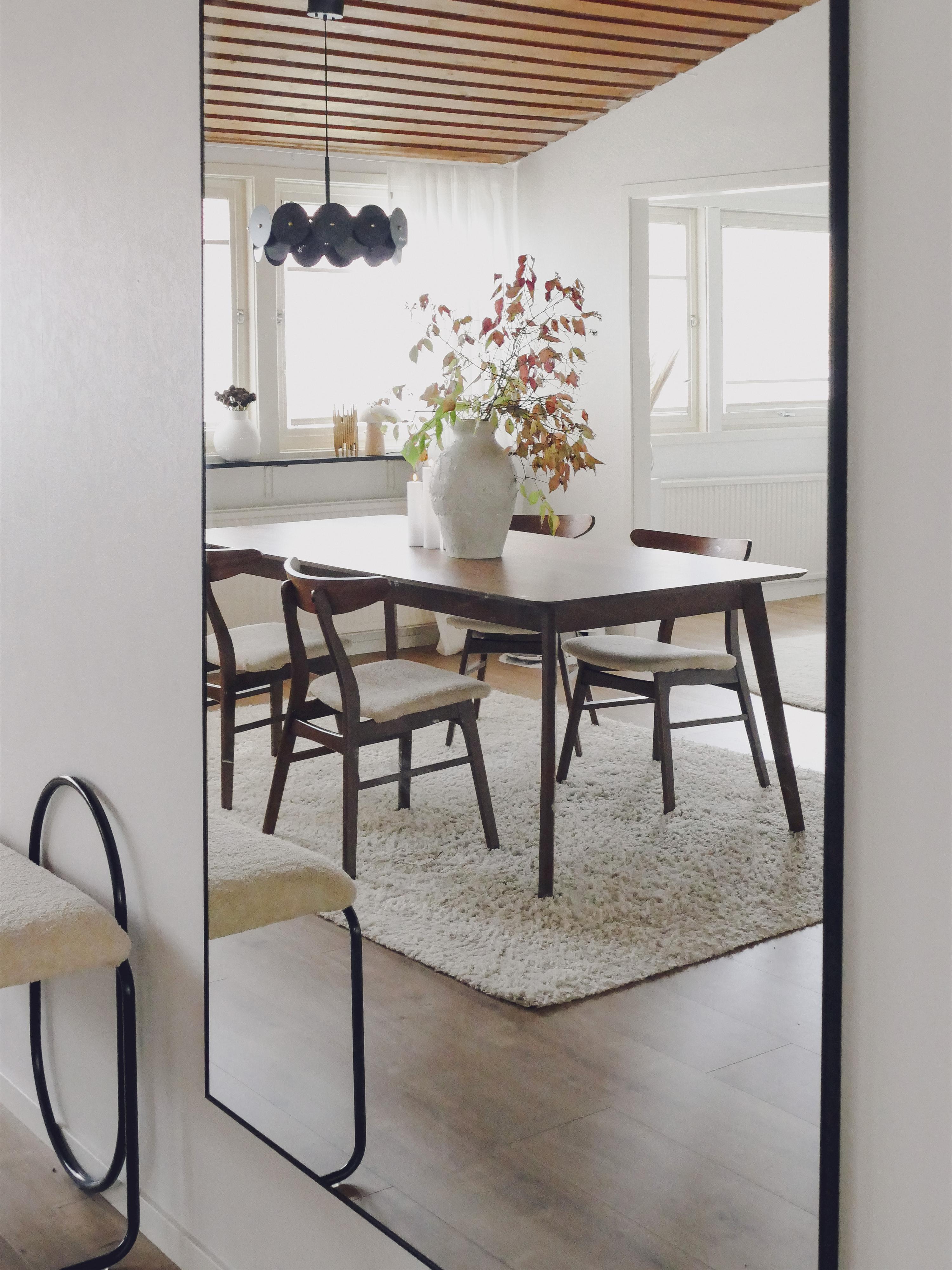 Eettafel MADOX Donker walnoothout 100 cm 200 cm