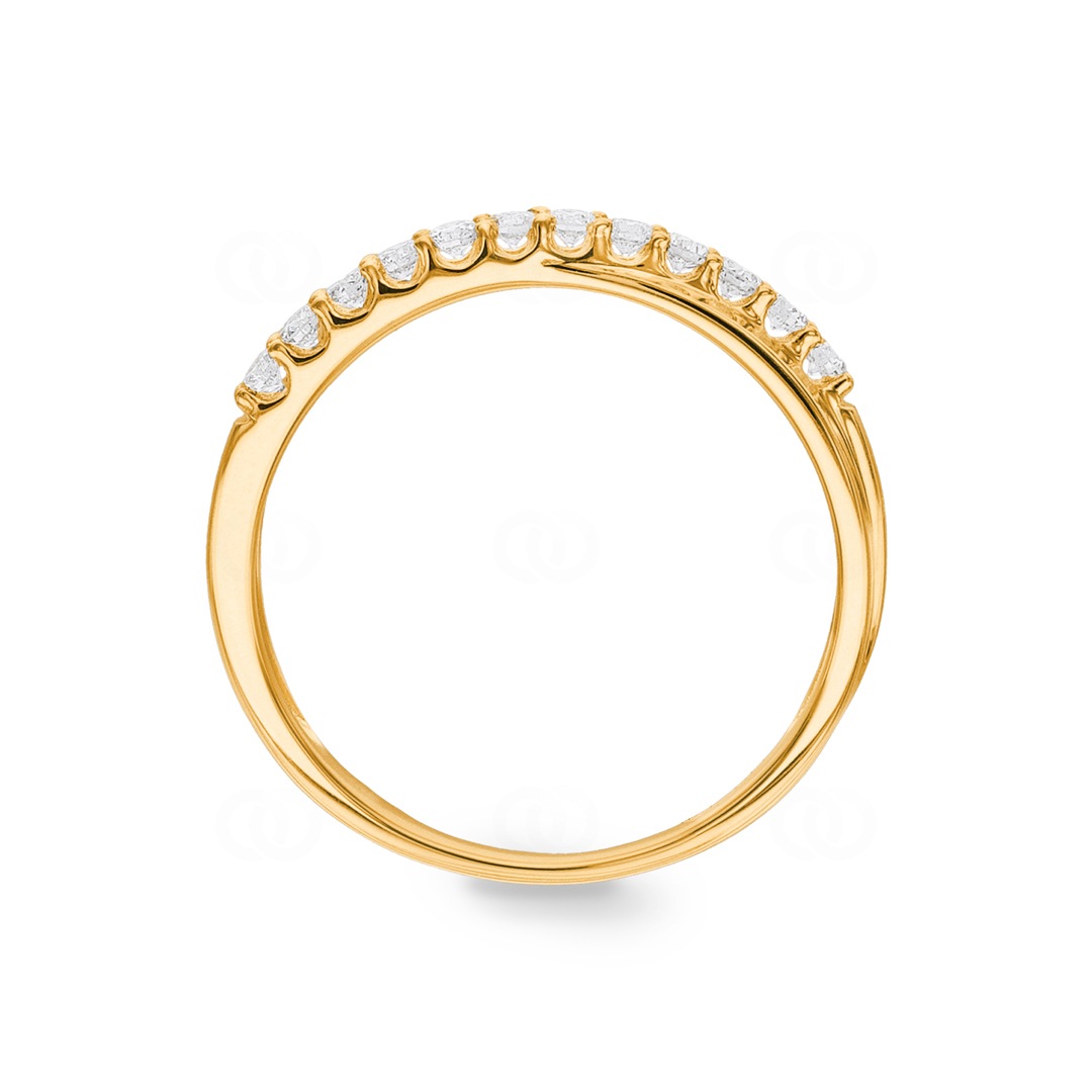 0.26 Karat Diamantring 750/18 K Gelbgold