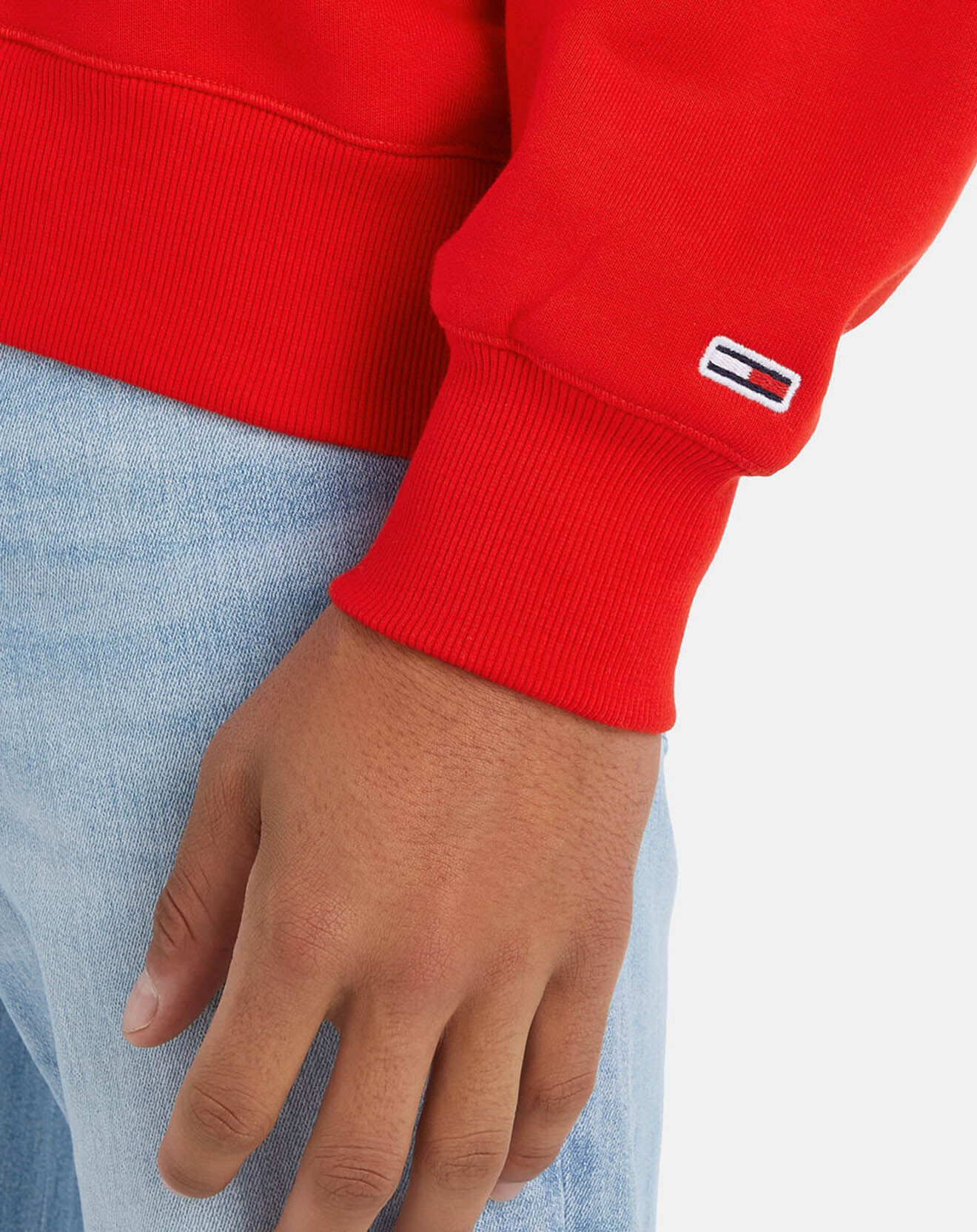 Tommy Jeans Sweat Boxy Modern Sport USA rouge