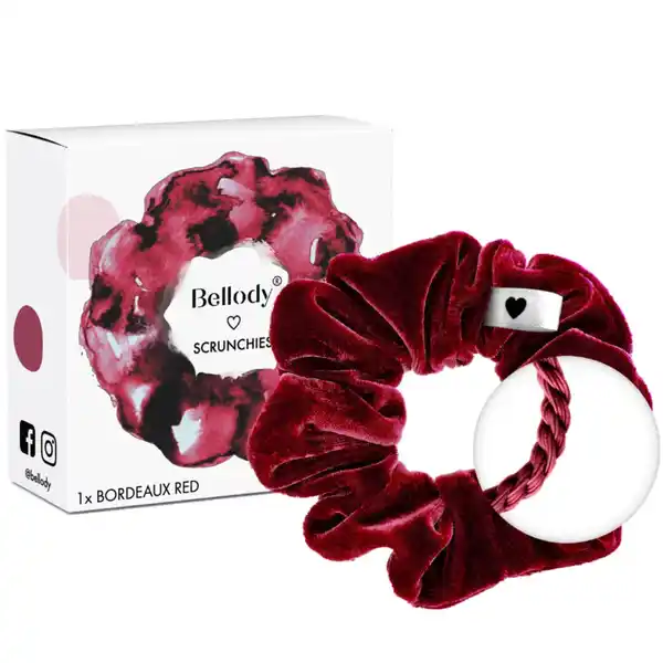 Velours Scrunchie Rot