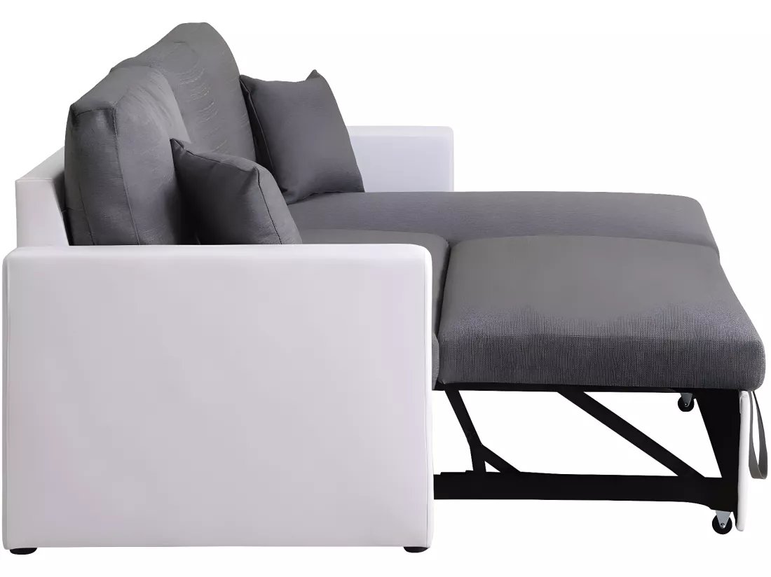 Canapé d'angle convertible/ réversible avec coffre 