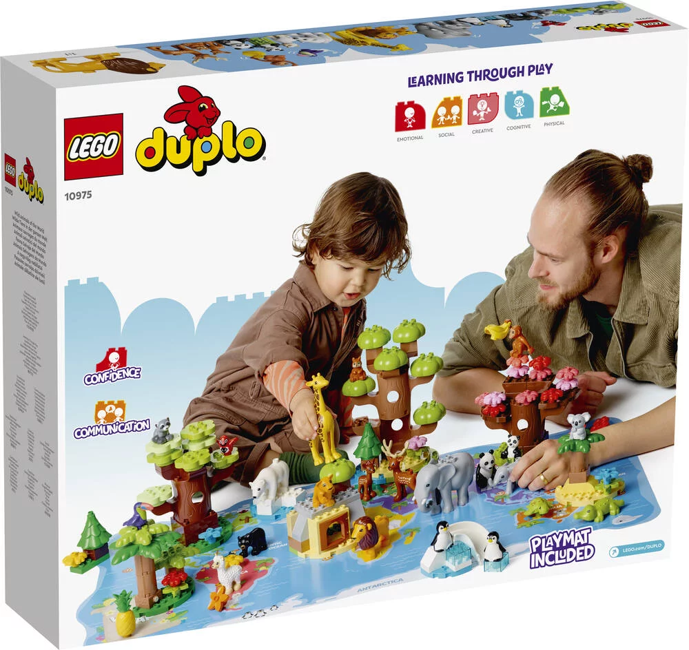LEGO®DUPLO®MA VILLE 10975 - ANIMAUX SAUVAGES DU MONDE