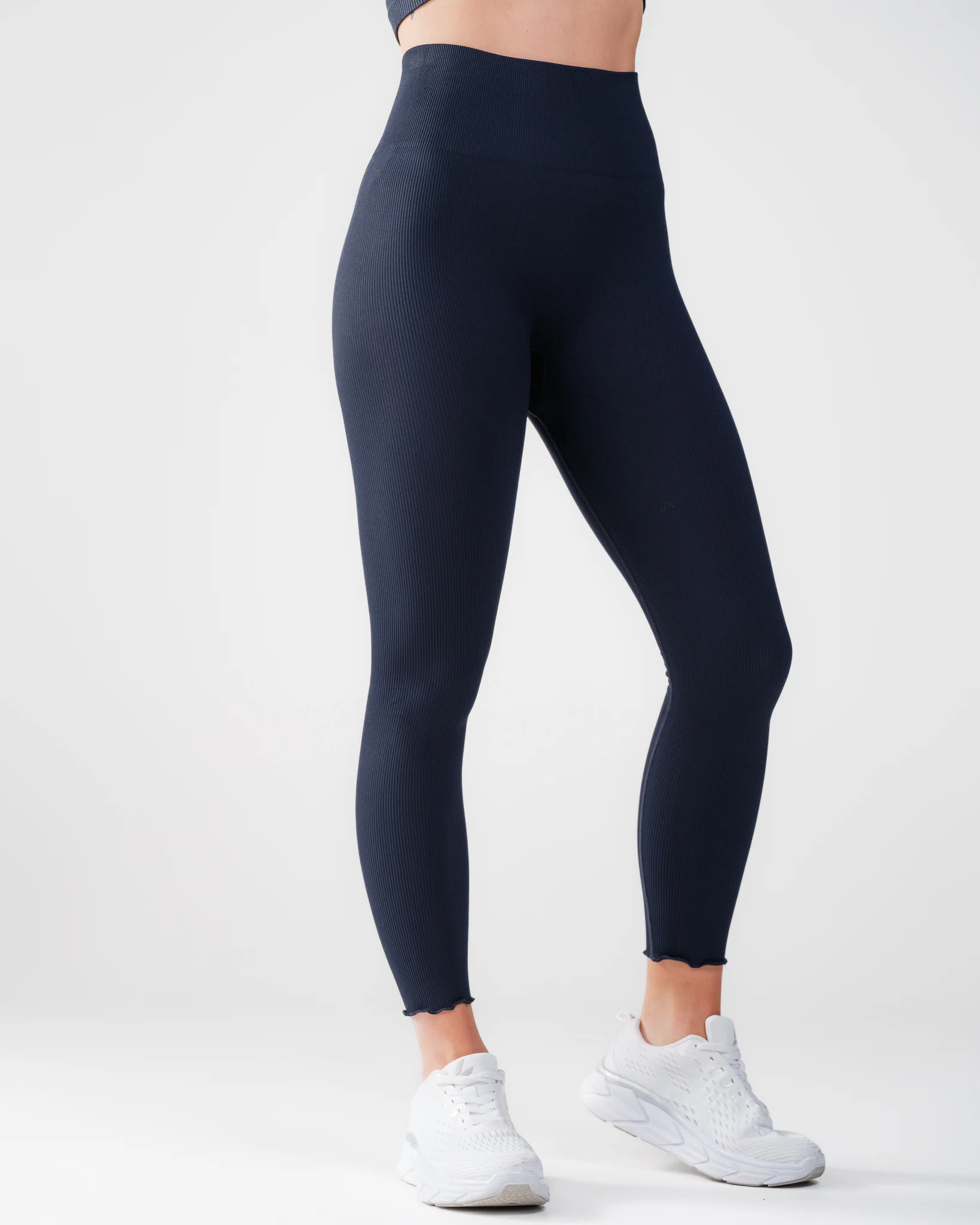 Bumpro Perfect Rib Frill Tights Navy