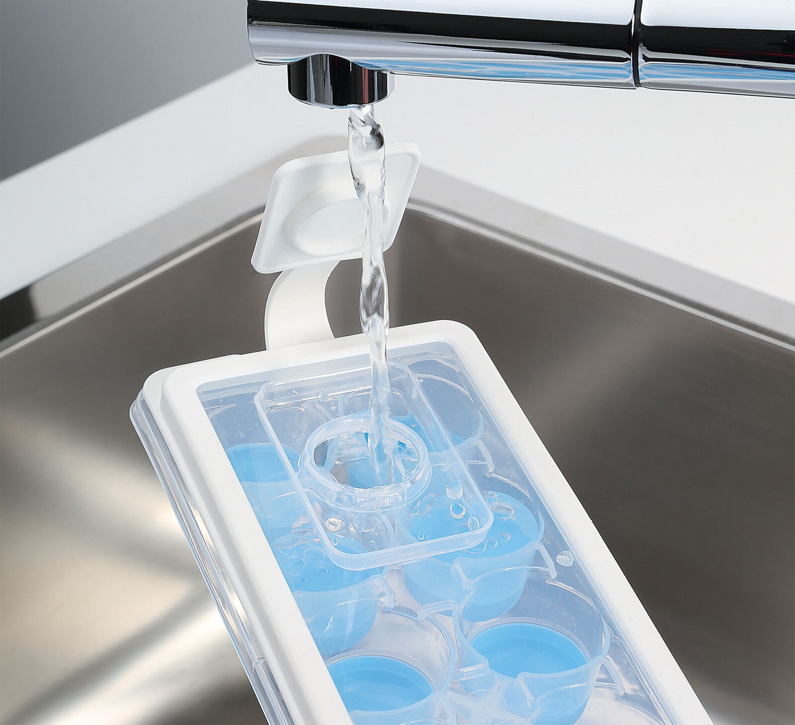 cilio Eiswürfelform RONDO PLUS Kunststoff blau/transparent