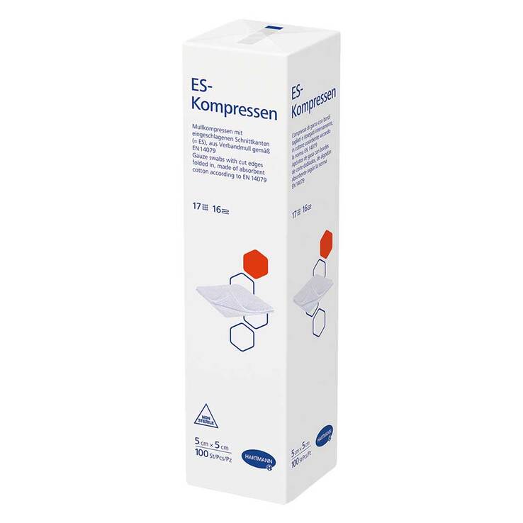 ES-Kompressen unsteril 5x5 cm 16fach, 100 St