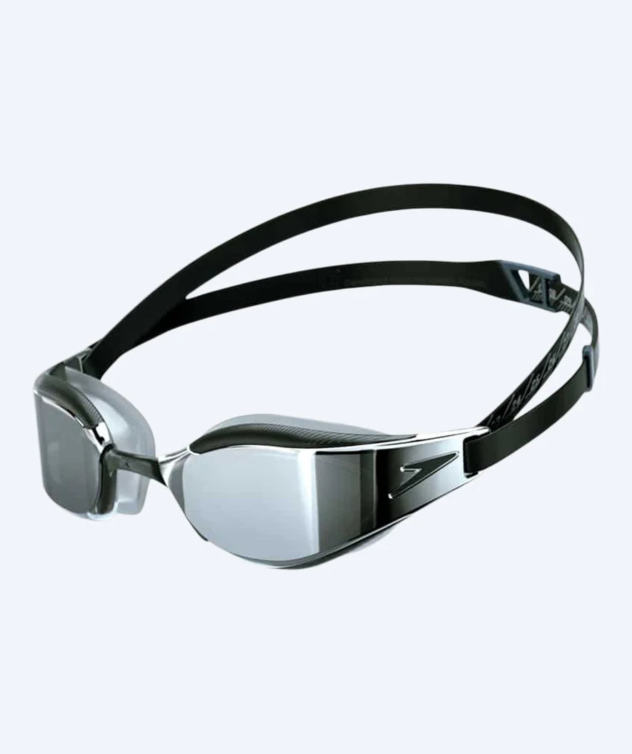 Speedo Elite svømmebriller - Fastskin Hyper Elite Mirror - Sort/grå
