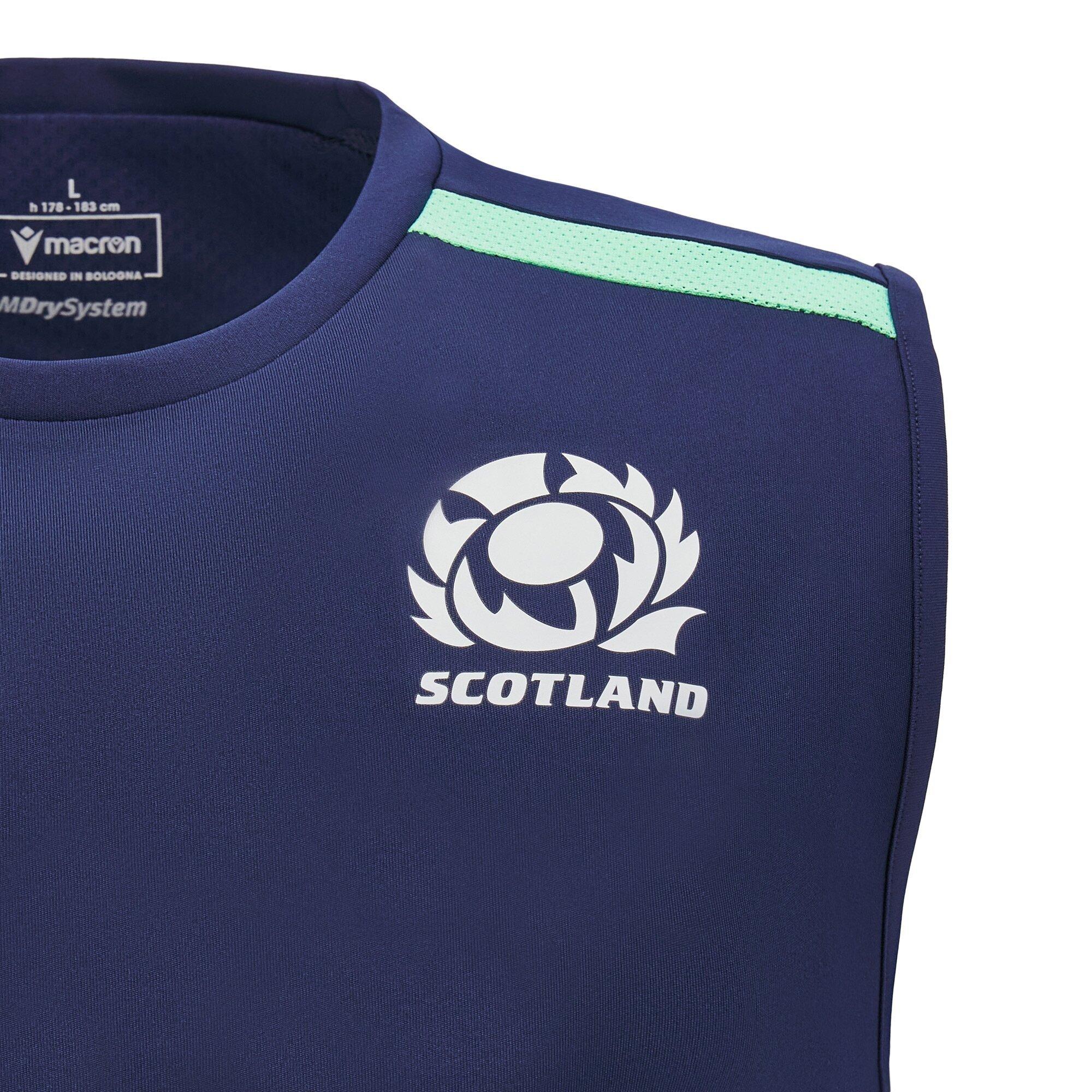 Macron Scotland Rugby Union Poly T shirt 2024 Adults