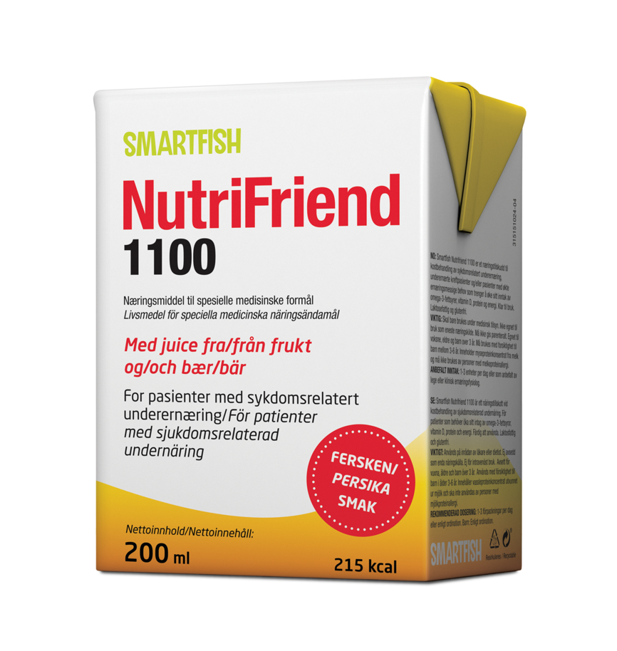NutriFriend 1100 Fersken, 200ml
