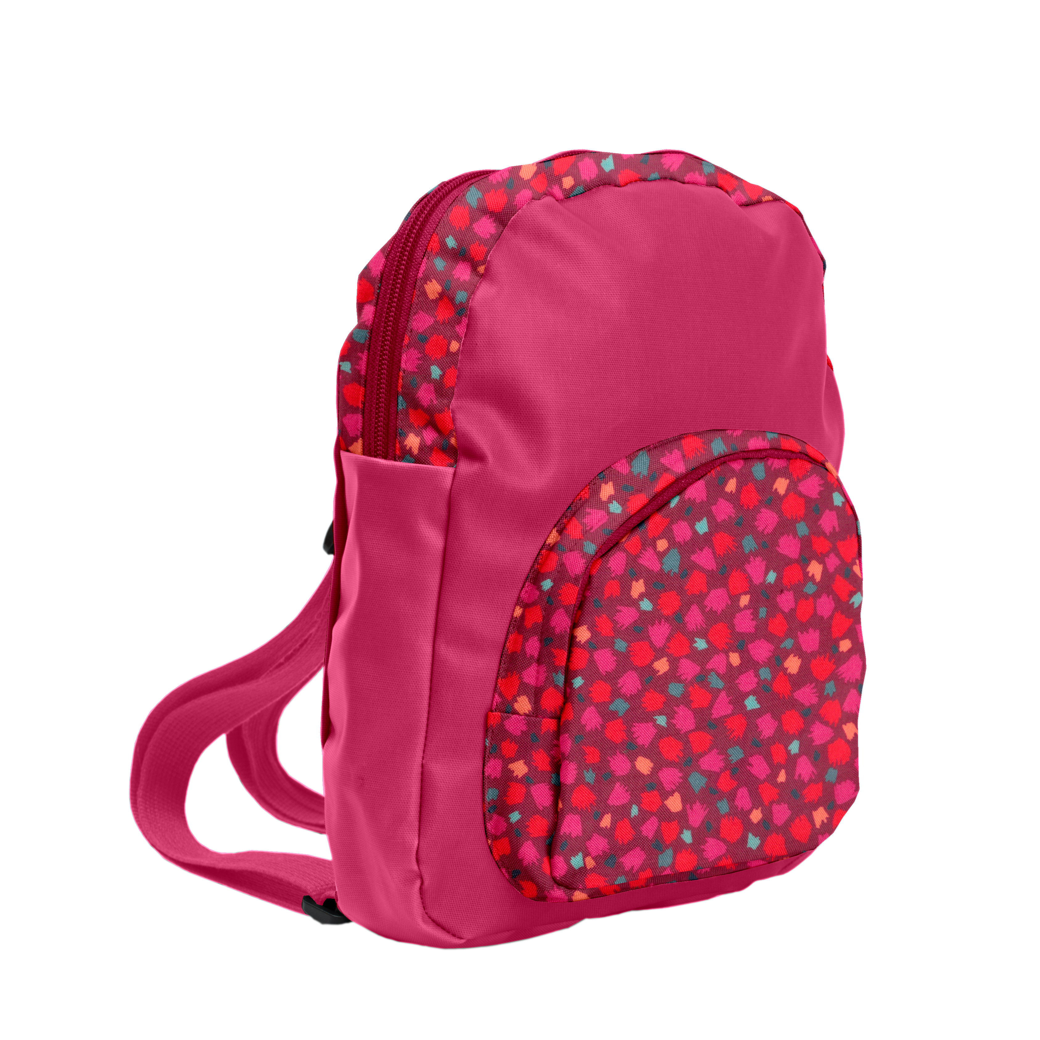 Petit Sac À Dos Pompons Cerise