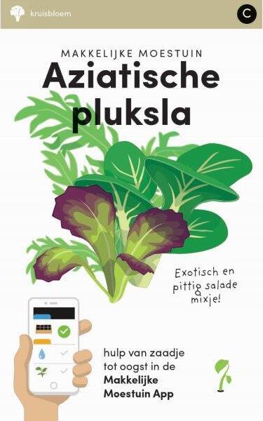 Makkelijke Moestuin groentezaad aziatische pluksla (Lactuca sativa var. crispa)