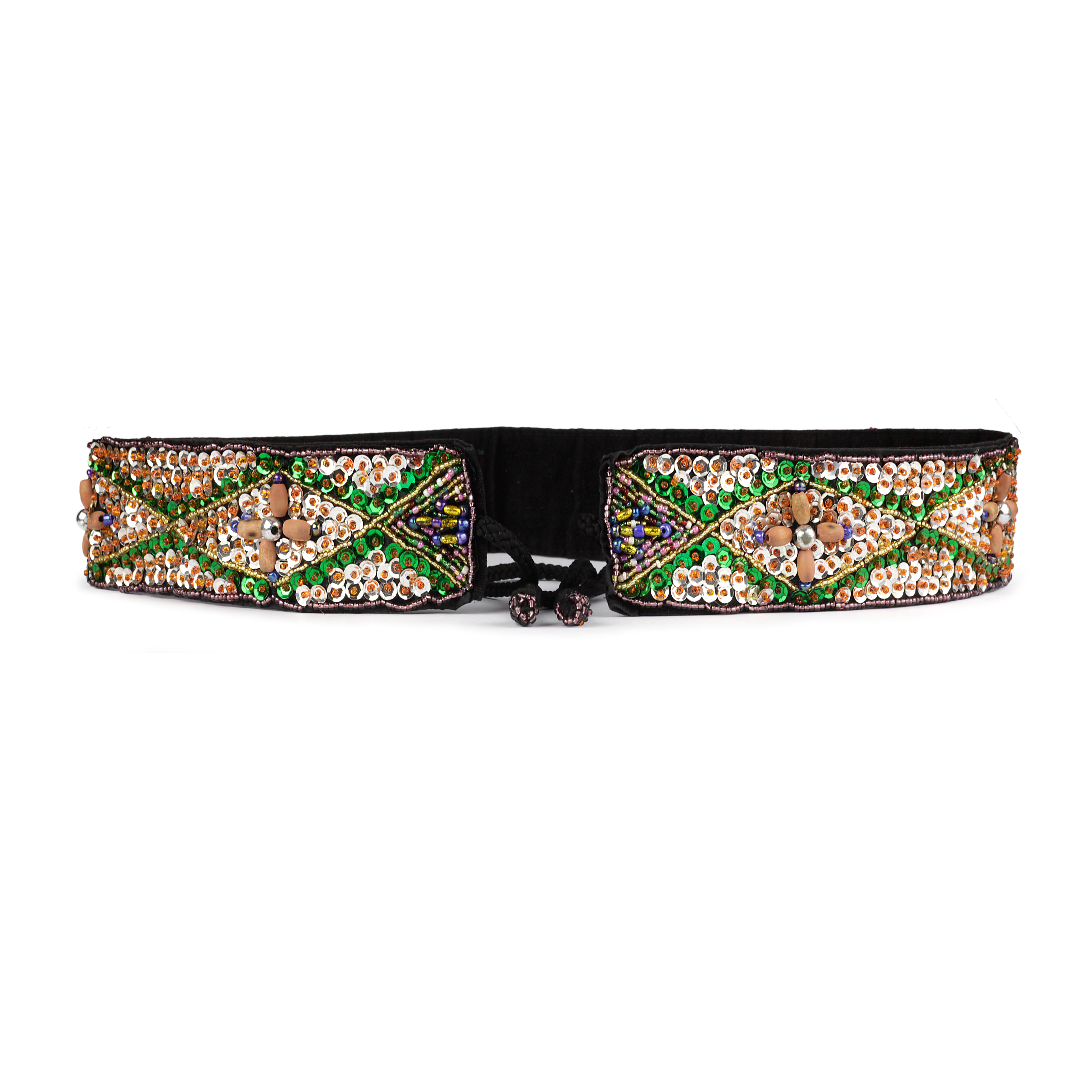 Gürtel Glasperlen L, multicolor, B 85 cm, H 5 cm günstig bestellen