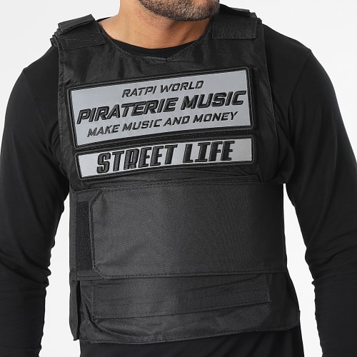 Gilet Ratpi World Réfléchissant Noir