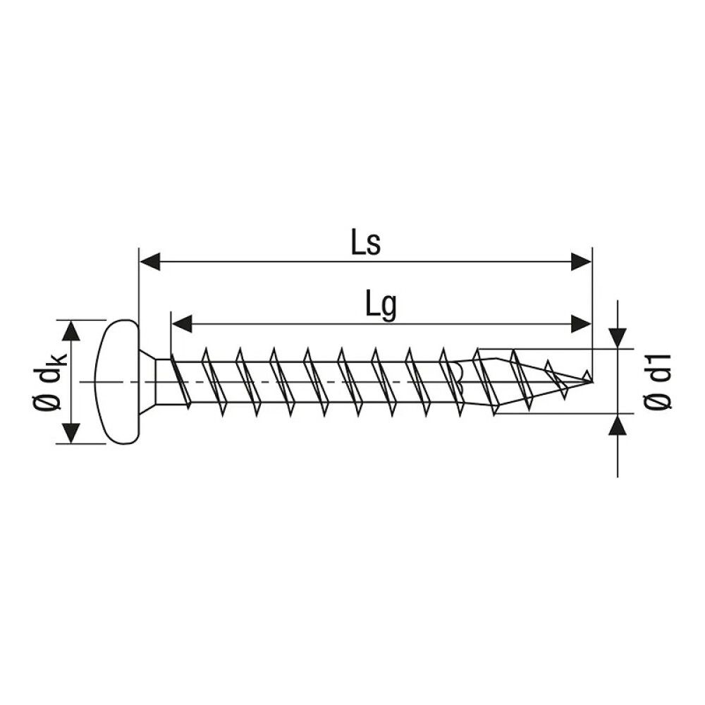 UNIVERSALSKRUE SPAX WIROX T-STAR PLUS VGW 4X12MM 20STK