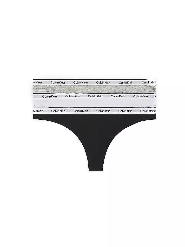 CALVIN KLEIN String 3er Pack multi grau