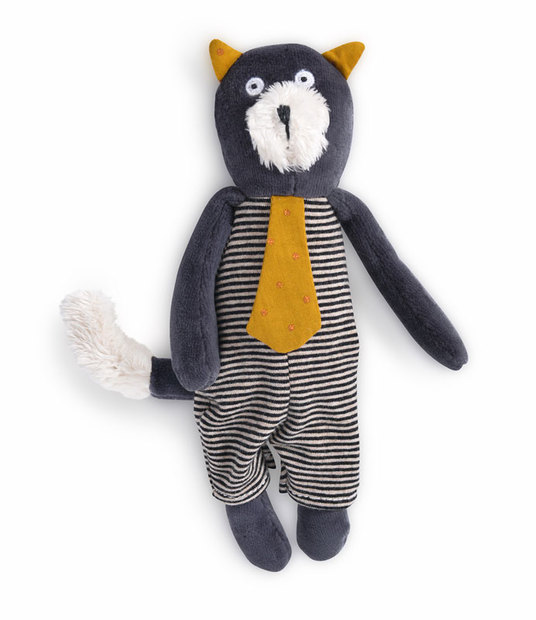 Miniature chat gris Alphonse Les Moustaches - MOULIN ROTY