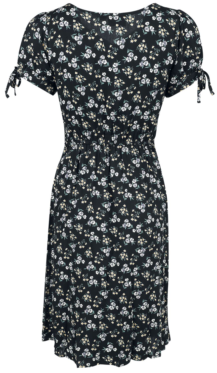 Ditsy Floral Tie Sleeve Dress | Voodoo Vixen Robe mi-longue