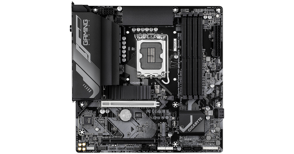 GIGABYTEB760M GAMING X WIFI6E GEN5 socket 1700 moederbord  (Zwart, RAID, 2.5Gb-LAN, Wi-Fi 6E, BT 5.3, Sound, µATX)