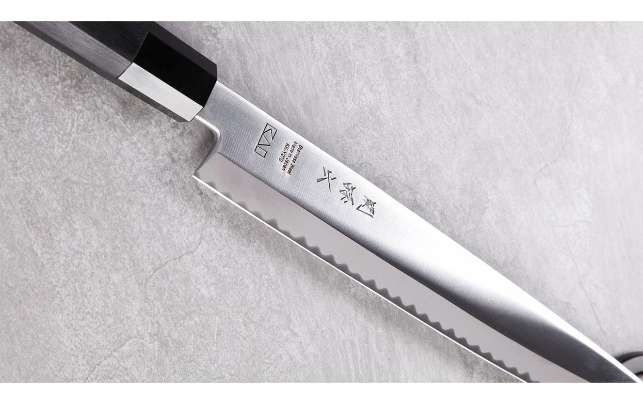 Kochmesser Yanagiba 27 cm, Schwarz<br>Filiermesser aus rostfreiem Carbonstahl