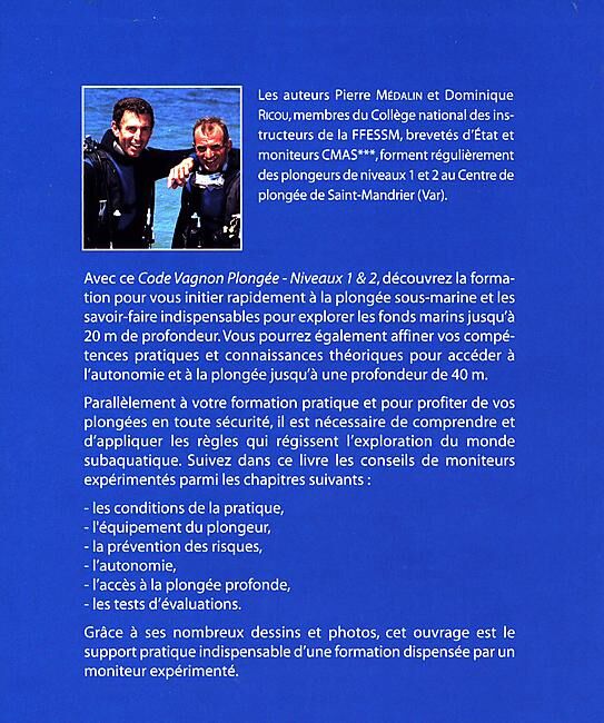 VAGNON - PLONGEE NIVEAU 1ET 2 VAGNON