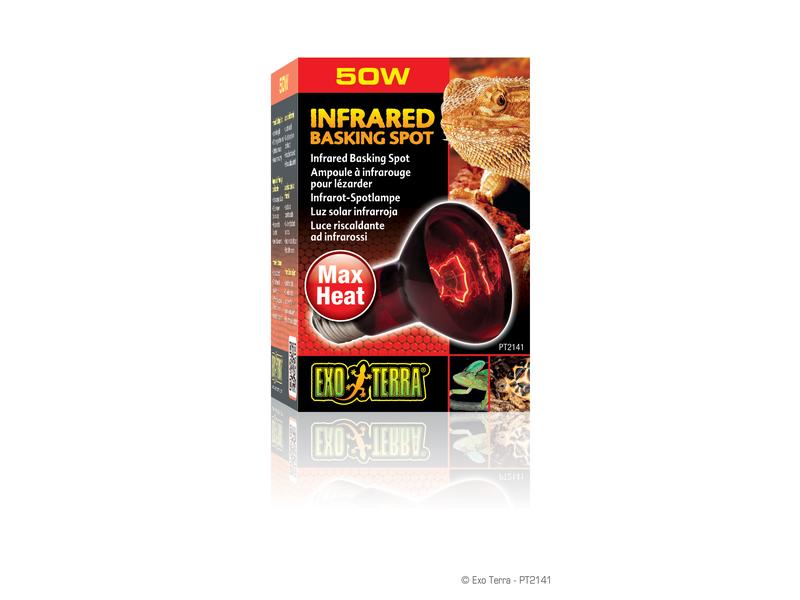 Exo Terra Terrarienlampe Infrared Basking Spot E27, R20/50W Infrarot-Spotlampe