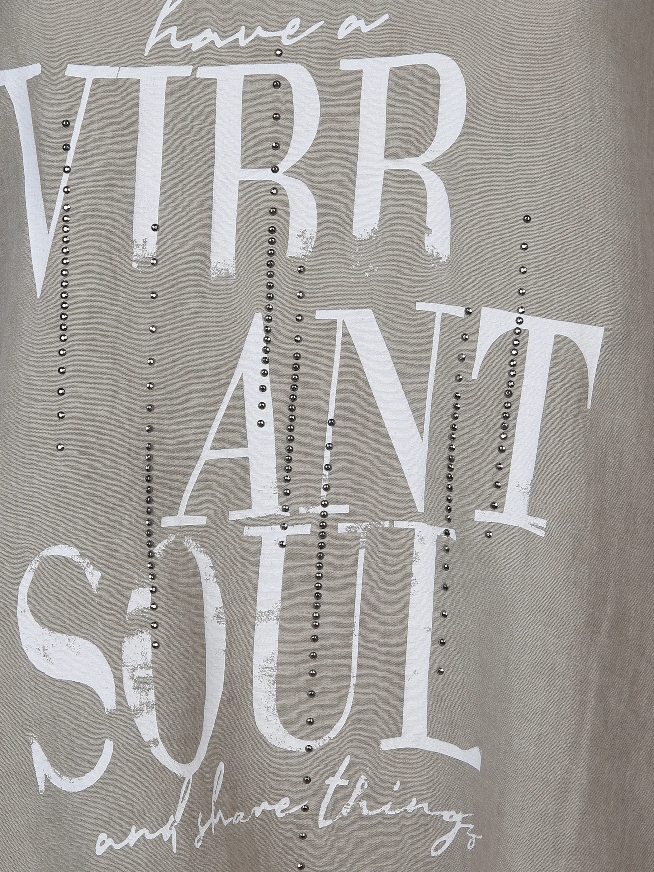 Damen Top im Materialmix