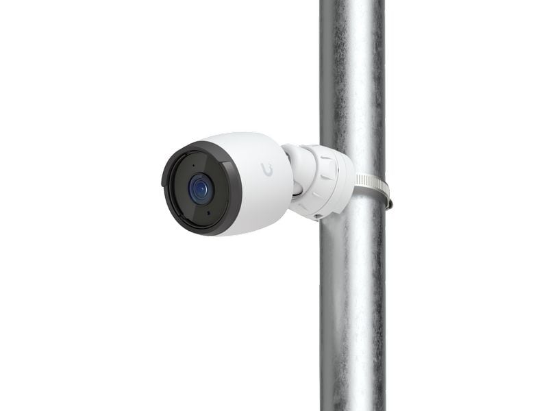 Ubiquiti Netzwerkkamera G6 Bullet Weiss Wetterfeste 4K PoE-Kamera mit KI-Analyse, IR-Nachtsicht und Fahrzeug-/Personenerkennung