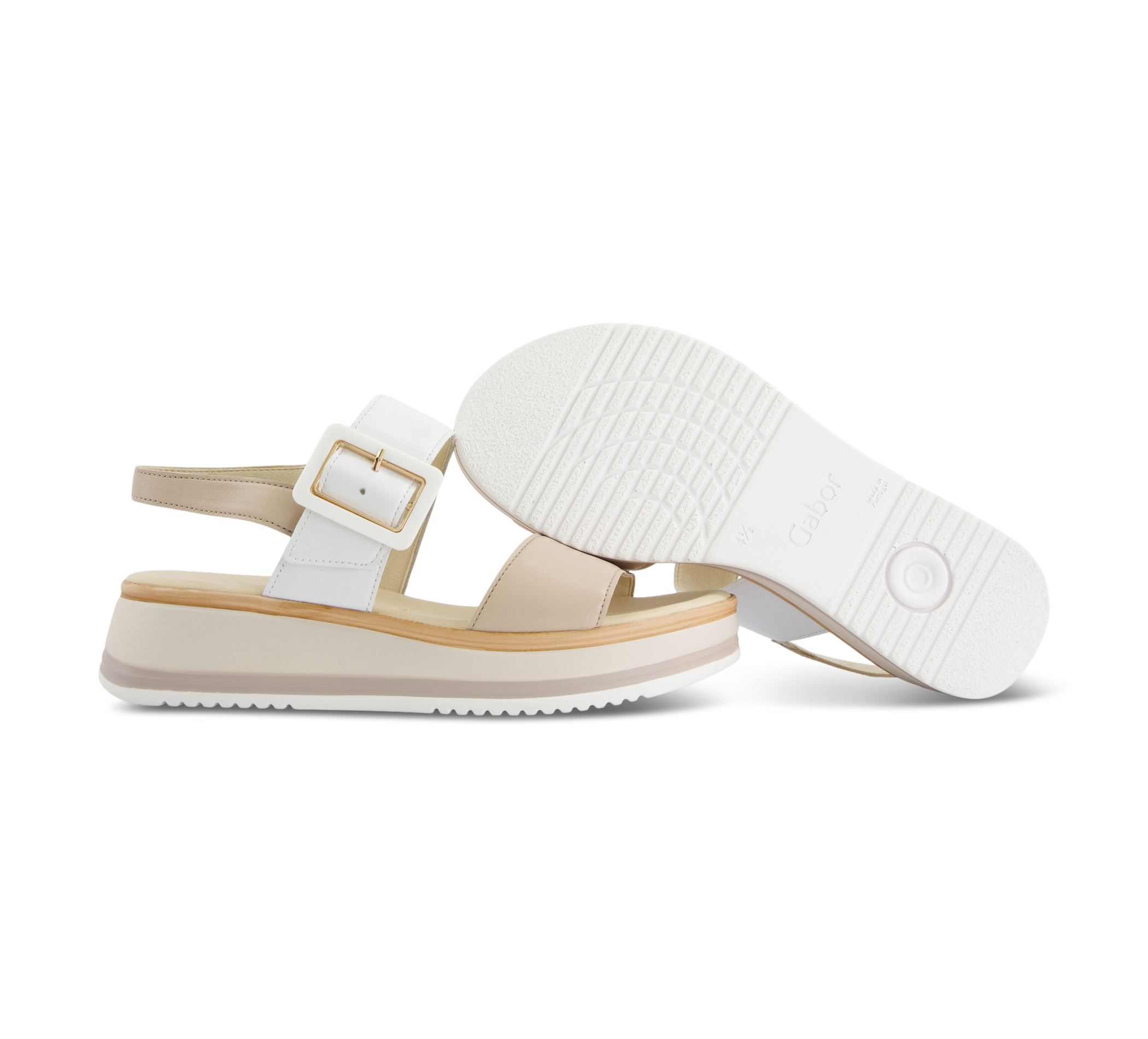 Gabor Riemchensandalen weiss